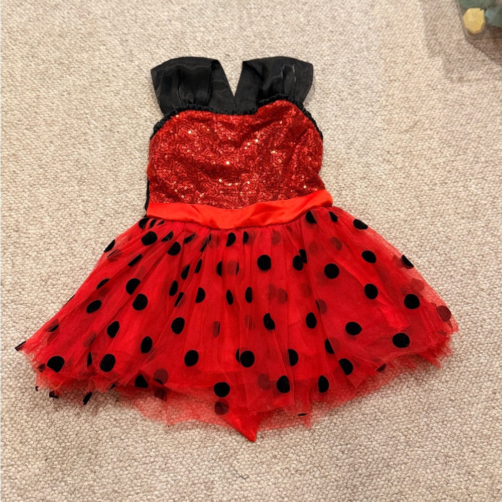 Toddler Girl Ladybug or Minnie Mouse Costume Dress